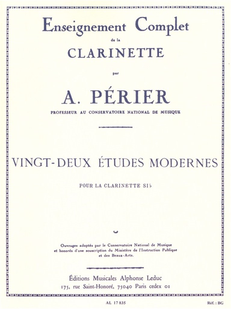 22 Etudes modernes